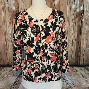 Women floral cardigan